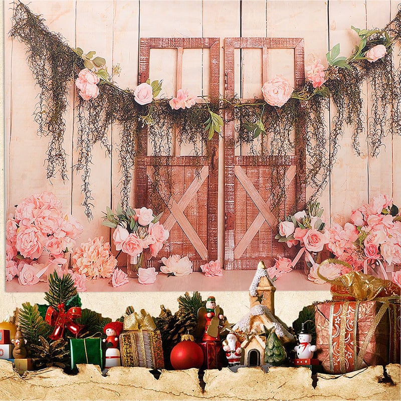 Retro Rose Tapestry Background Cloth Photo Backdrop Valentine Decoration Props - Image 2