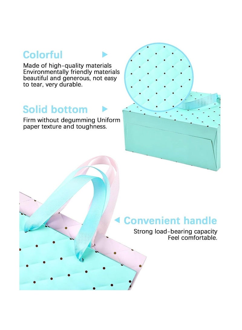 Captaintech Gift Bags Medium Gift Bag-Birthday Gift Bag for Presents, Thicken Natural Craft Wrapping Bags with Handle, Unique Wedding Birthday Party Baby Shower Teacher Gift Bag, Men Women Gift Bag 4Pcs - Image 4