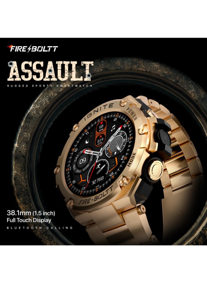 Fire-Boltt Renewed - Fire-Boltt Assault Rugged Smartwatch with 1.5" HD Display and Bluetooth Calling - Image 2
