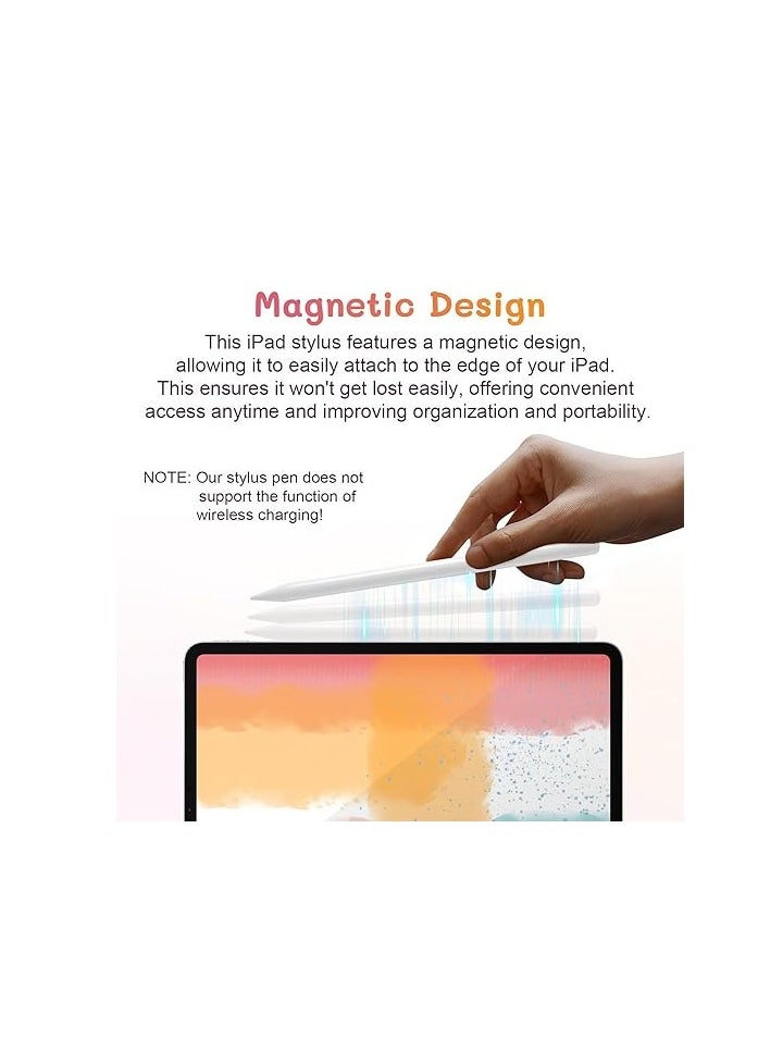 Stylus Pen for iPad with Palm Rejection, Active Pencil 2nd Generation Compatible with iPad Pro 11/12.9‘’ (2018-2023), iPad 10th/9th/8th/7th/6th Gen, iPad Mini 5/6th Gen,iPad Air 3rd/4th/5th Gen