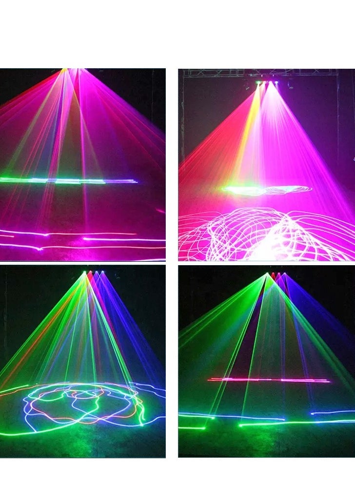 Generic Party laser light, 4 lenses, 6 colors, rectangle  - Image 5