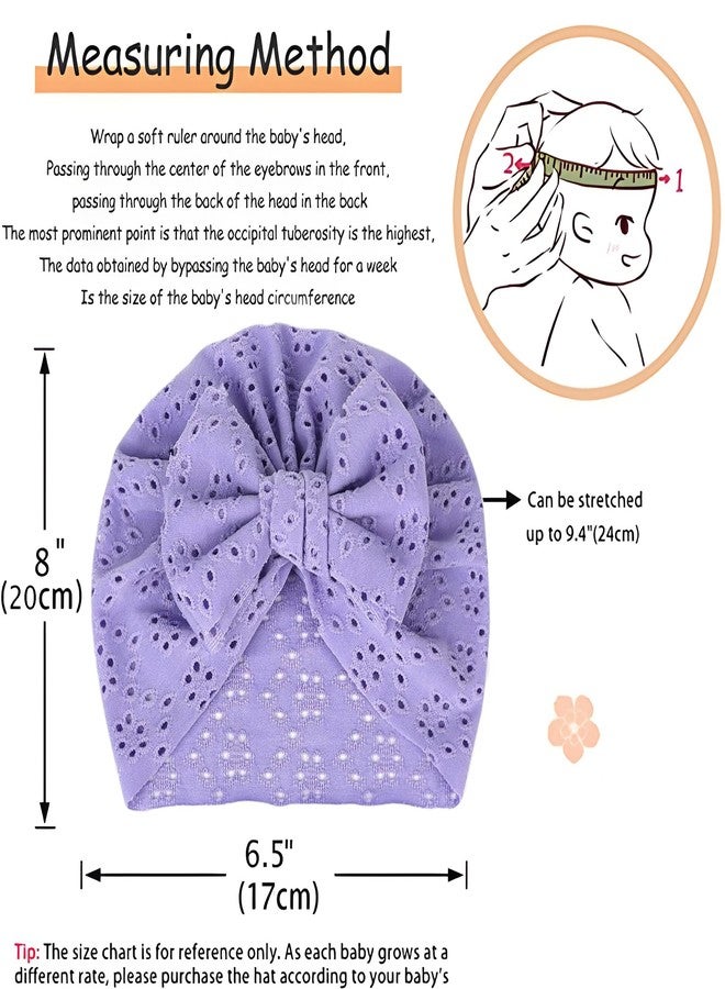 ANNACREATIONS Premium Designer Soft Bow Head Wrap Stretchable Headband Super Elastic Band Hair Accessories for Baby Girls (Pack of 1) (Purple) - Image 3