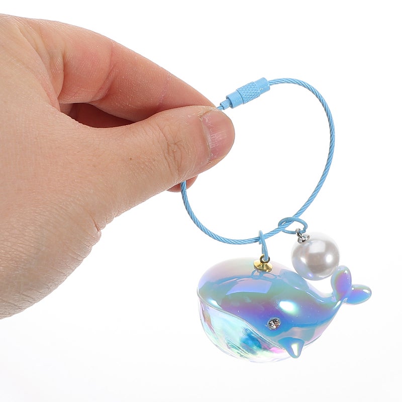 2pcs Keychain Decoration Whale Pendant Keychain Whale Pendant Whale Keyring Decor Whale Decoration Keychain Cute Whale Ornament - Image 3