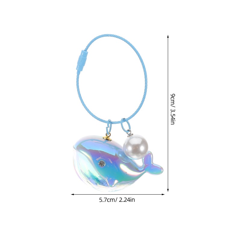 2pcs Keychain Decoration Whale Pendant Keychain Whale Pendant Whale Keyring Decor Whale Decoration Keychain Cute Whale Ornament - Image 4