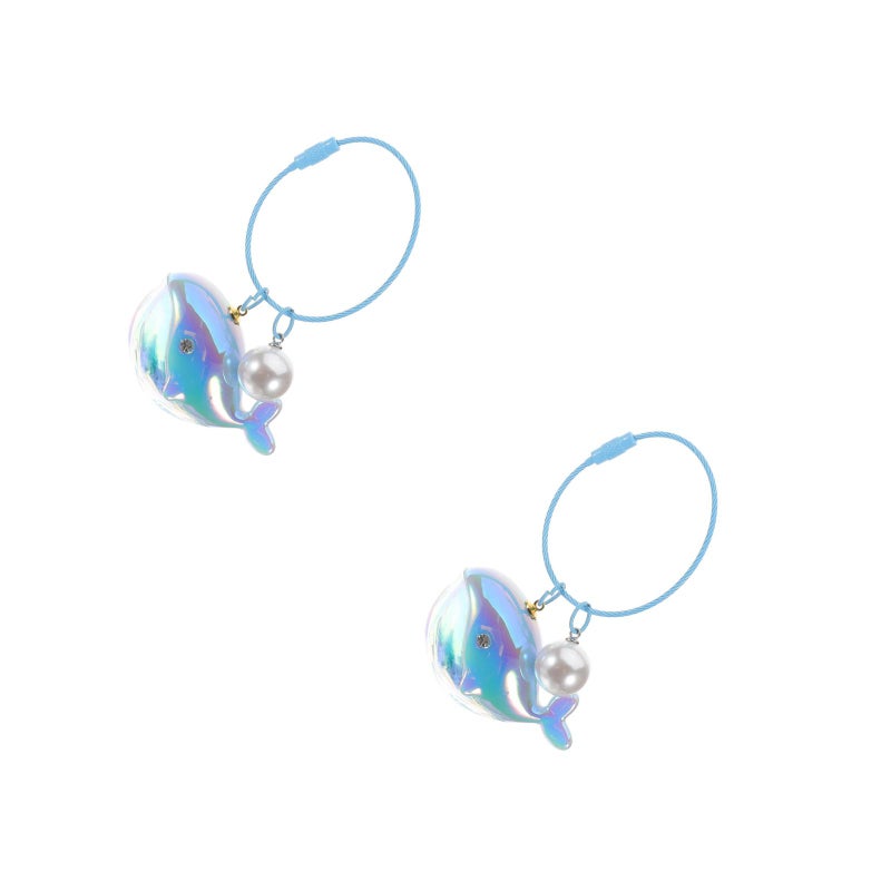 2pcs Keychain Decoration Whale Pendant Keychain Whale Pendant Whale Keyring Decor Whale Decoration Keychain Cute Whale Ornament - Image 1