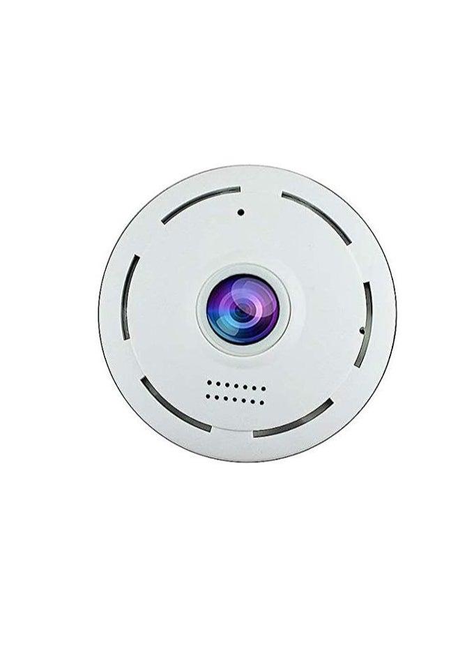 Generic - Mini 360° Wireless Panoramic Security Camera – Compact, White, with Full Coverage and Remote Access - Image 1