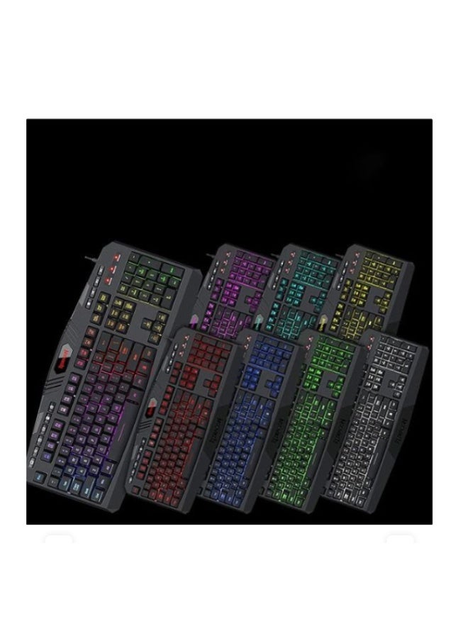 Redragon S101 Gaming Combo – RGB Backlit Keyboard, Adjustable DPI Mouse, Headset & Mouse Pad – All-in-One Wired PC Gaming Set - Image 2