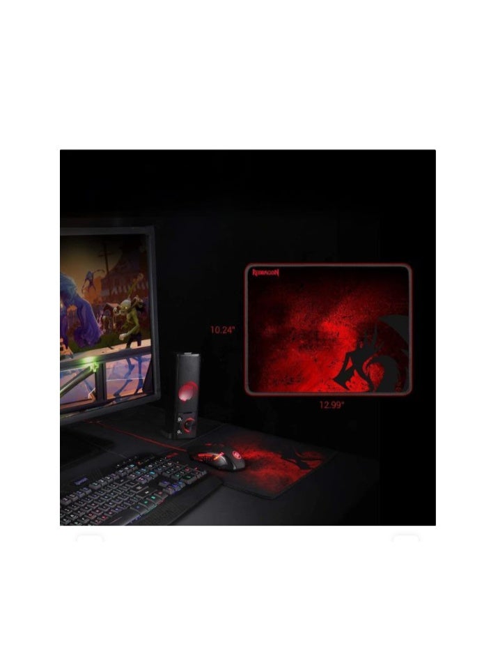 Redragon S101 Gaming Combo – RGB Backlit Keyboard, Adjustable DPI Mouse, Headset & Mouse Pad – All-in-One Wired PC Gaming Set - Image 4