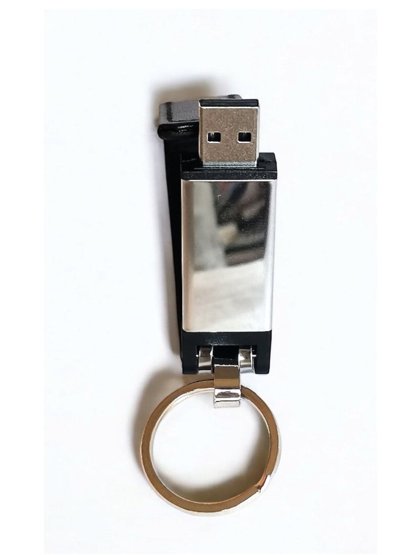 Generic Black Leather Flash Drive Mini USB Key Chain Magnetic Closure 16 GB  - Image 5