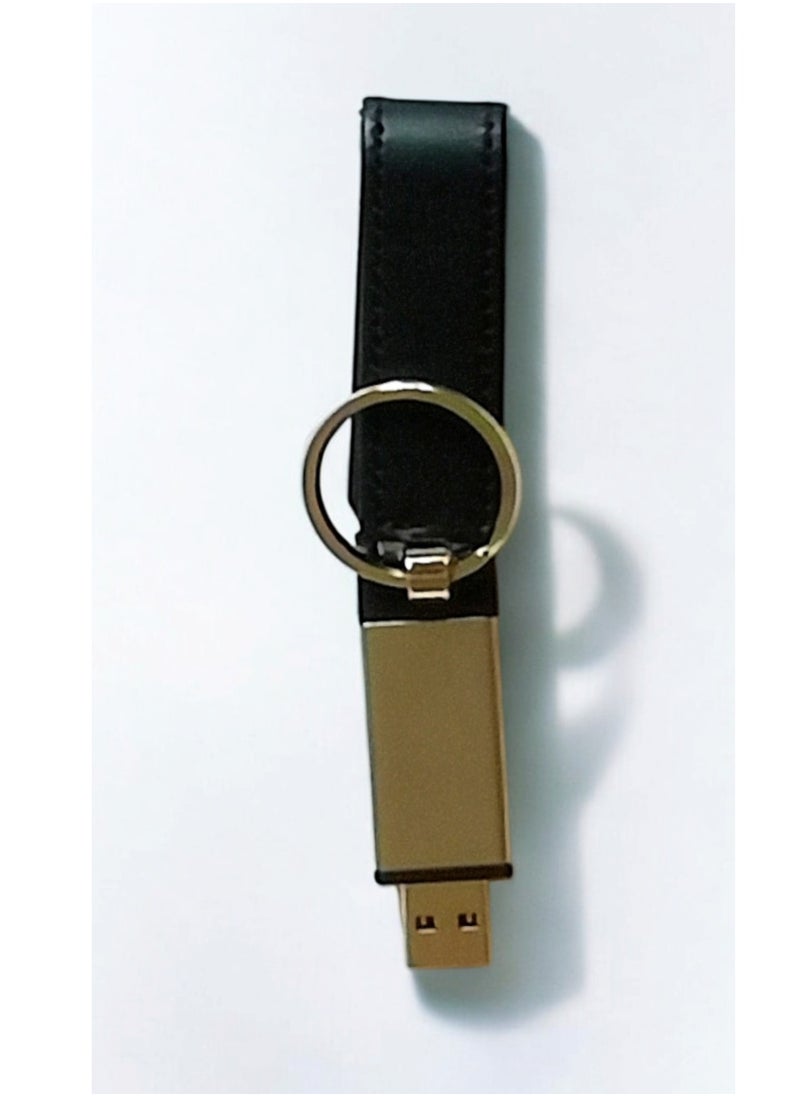 Generic Black Leather Flash Drive Mini USB Key Chain Magnetic Closure 16 GB  - Image 3
