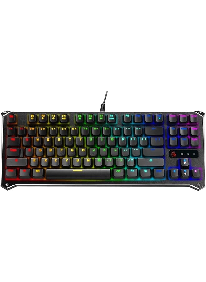 بلودي لوحة مفاتيح ميكانيكية B930 RGB Tenkeyless Light Strike Libra Optical Keyboard Lk Sound Creator Tech Zero Lag Response Self-Customized RGB Animation Spill Waterproof Nano Coating - Image 2