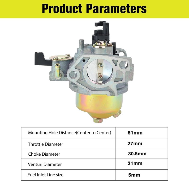 Butom GX390 Carburetor for Honda GX340 13 HP 13HP 11HP GX 390 Engine Replace 16100-ZF6-V01 with Fuel Filter Gasket - Image 3