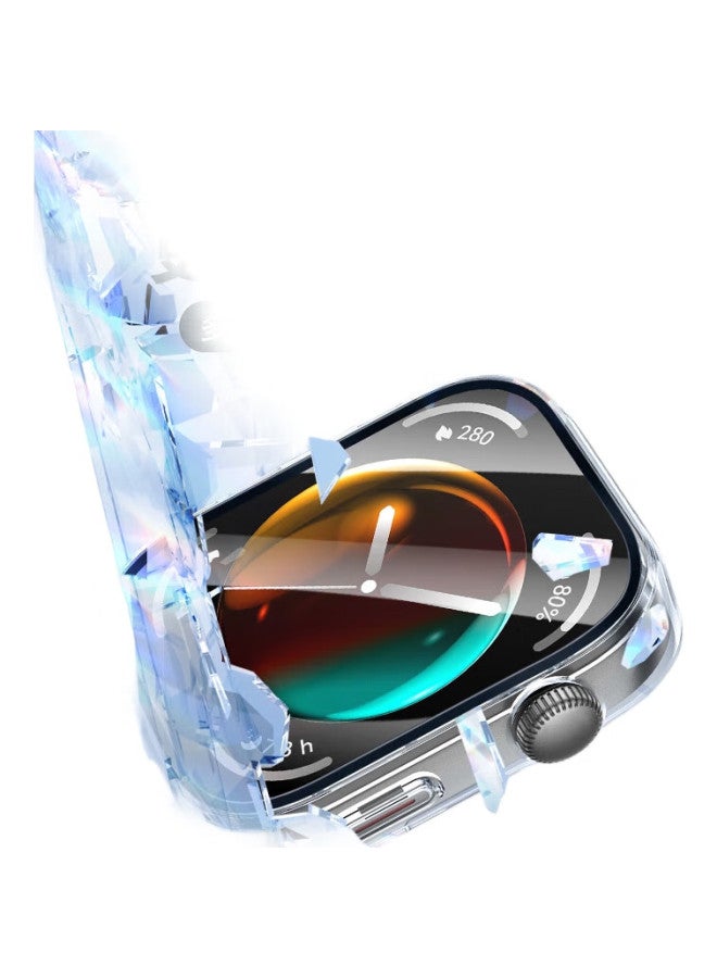 Wei Qiantu Weiqiantu Compatible With Huawei Watch Fit3 Watch Case, Integrated Protective Film, Full Coverage, Full Screen Protection, Shockproof, Shadow Series [Transparent] - Image 3