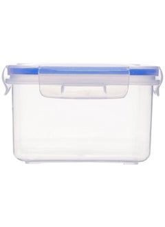 Aristo Aristo Lock & Fresh 211 Plastic Storage Container For Storing grains, pulses, rice, wheat etc - 1100 ML, Transparent Clear (19 x 13 x 8cm)  - Image 2