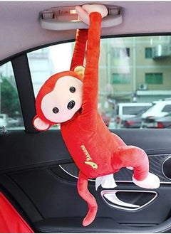 SFMW Car Tissue Box in The Shape of a Red Monkey Doll  - Image 3
