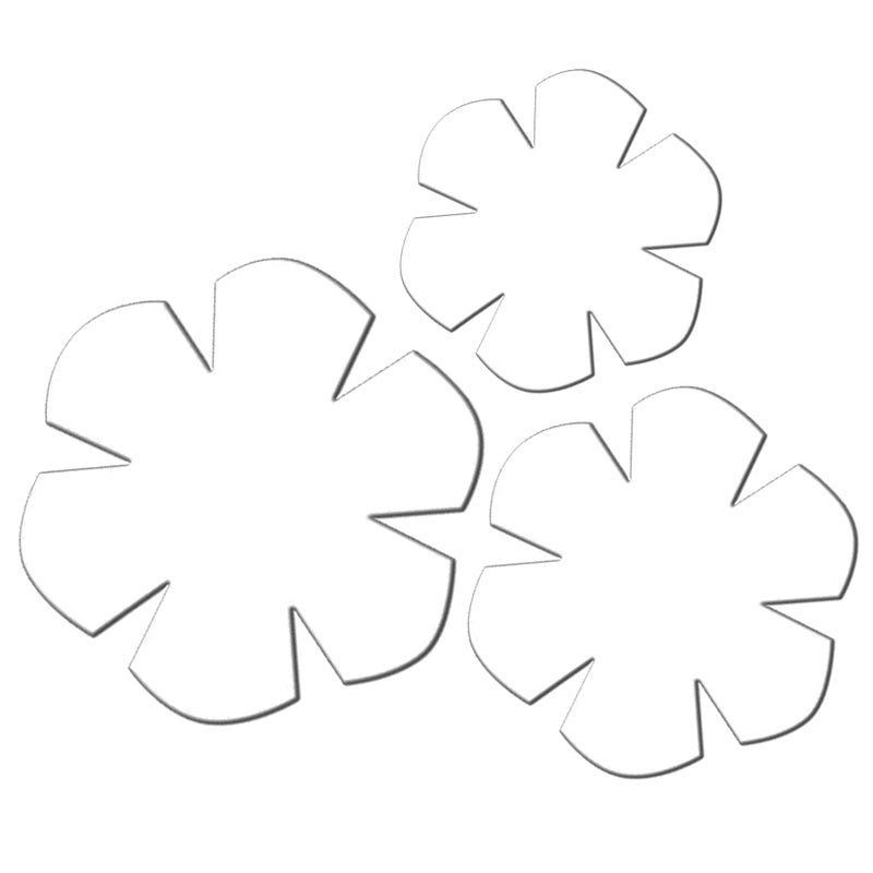 TXIN Bowl Cozy Template Flower Pattern Acrylic 81012 Inch