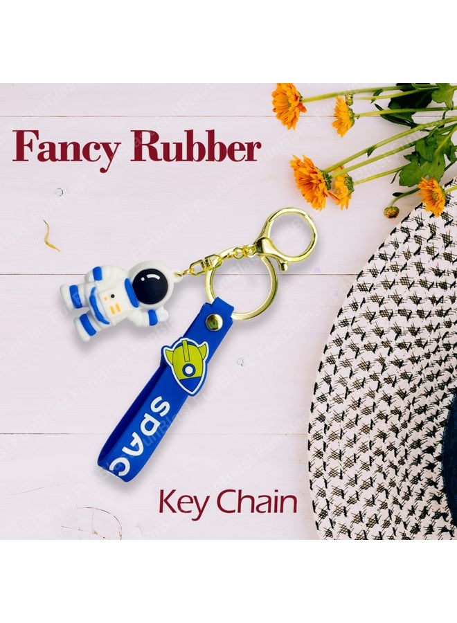FunBlast Space Theme Keychain - 3D Fancy Rubber Key Chain, Kawaii Keychains, Keyrings for Home, Office, Car, Best Gift Keychains, Key Chains for Girls, Party Favor Item (Blue) - Image 5