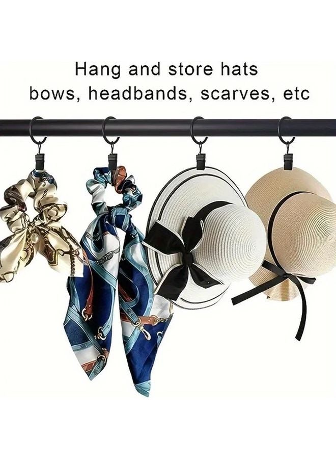 20 قطعة من حلقات الستائر المعدنية البرونزية العتيقة النحاسية مع مشابك، حوامل ستائر متينة لقضبان الستائر 5/8 بوصة، ديكور منزلي أنيق - Image 4