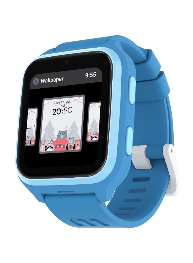 myFirst Fone M1 Kids Smartwatch | Requires NanoSIM Card, 4G Global Connectivity with local ISP, AMOLED Display, GPS Tracking, 2-Way Video and Voice Calls, for Kids 4-12 Years Old - Steel Blue - Image 4