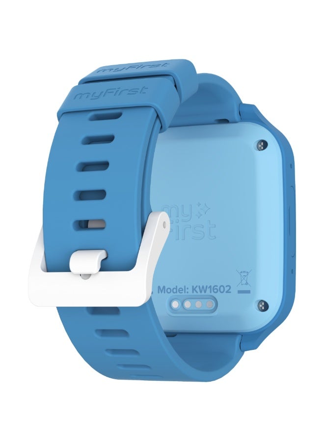 myFirst Fone M1 Kids Smartwatch | Requires NanoSIM Card, 4G Global Connectivity with local ISP, AMOLED Display, GPS Tracking, 2-Way Video and Voice Calls, for Kids 4-12 Years Old - Steel Blue - Image 5