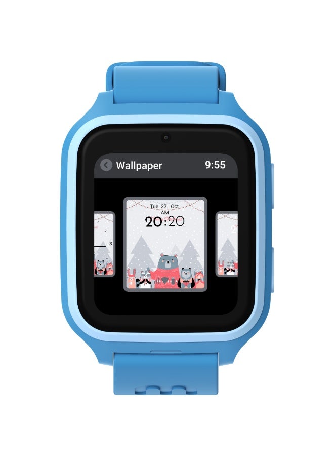 myFirst Fone M1 Kids Smartwatch | Requires NanoSIM Card, 4G Global Connectivity with local ISP, AMOLED Display, GPS Tracking, 2-Way Video and Voice Calls, for Kids 4-12 Years Old - Steel Blue - Image 2