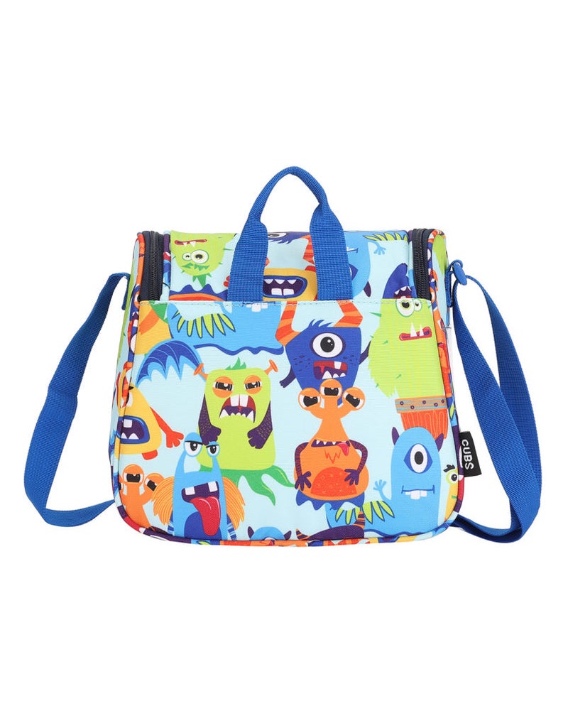 CUBS Monster Print Waterproof lunch bag with adjustable shoulder strap carrying your favorite meals to school, work or while traveling - Image 2