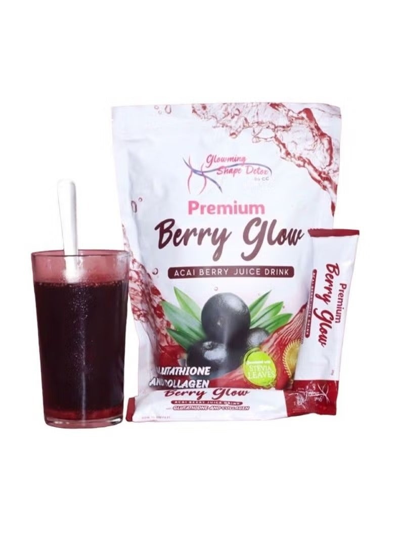 Cris Cosmetics Berry Glow Premium Acai Berry Juice Drink | Detox & Antioxidant Blend with Mangosteen, Barley & Chia Seeds - Image 3