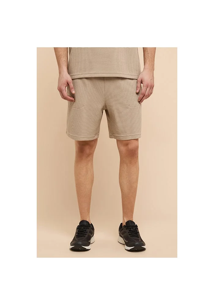 أر أند بي Solid Shorts with Drawstring Waist