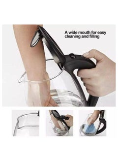 Generic Arrow Glass Kettle 2.2 Liter - Black  - Image 2
