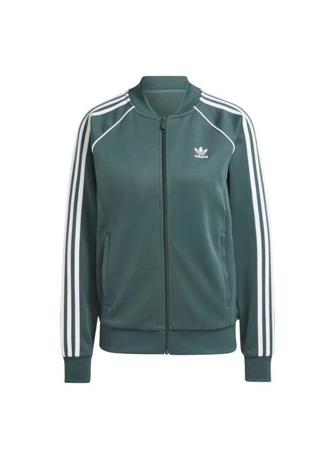 اديداس اوريجينالز adidas NEW SST TT Green Originals Women TRACK TOPS