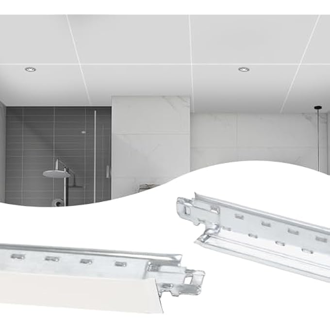 30PACK WHITE CROSS TEE DROP CEILING KIT GALVANIZED STEEL EASY INSTALLATION FOR 15/16" CEILING GRID SYSTEM 2FT TT10 - Image 1