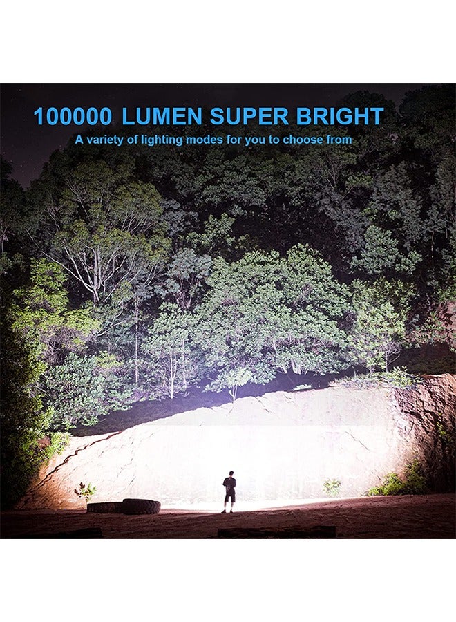 Multifunctional Camping Light, Rechargeable Led Flashlight, Outdoor Waterproof Searchlight, Large Capacity Flashlight with Tripod Stand, Suitable for Outdoor Camping/Mountaineering Activities  - Image 2