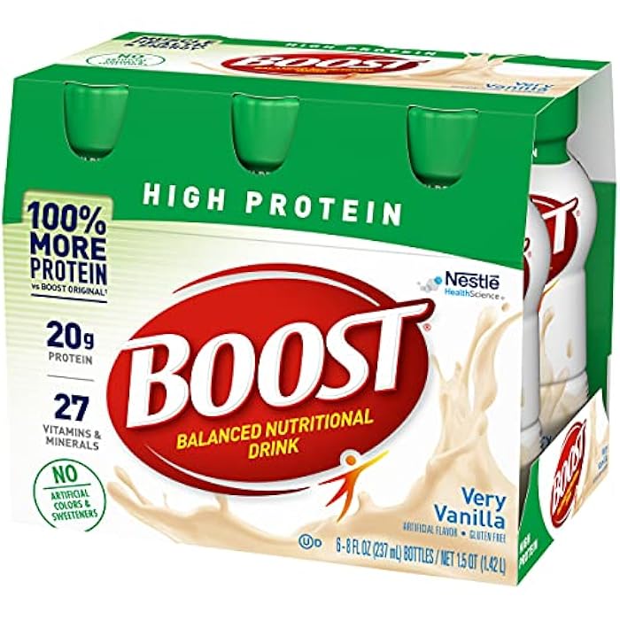Boost مشروب BOOST الغذائي عالي البروتين (فانيليا، 6 عدداً (عبوة من 1)) - Image 3