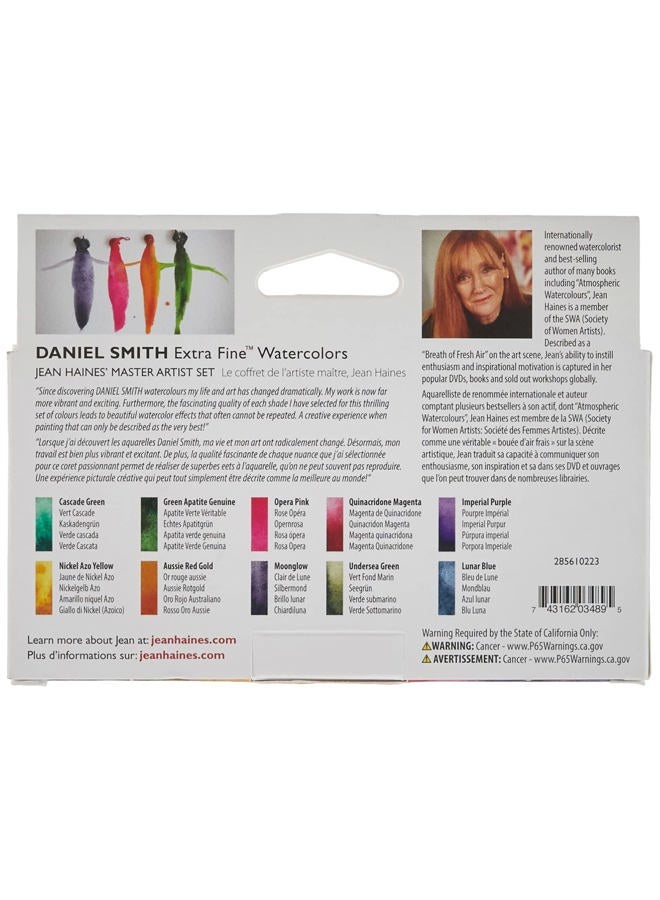 Daniel Smith Watercolor, 5ml tubes, Jean Haines Master Artist Set 10 Watercolor Tubes (total 10 pieces) 285610223, 0.17 Fl Oz (Pack of 10) - Image 2