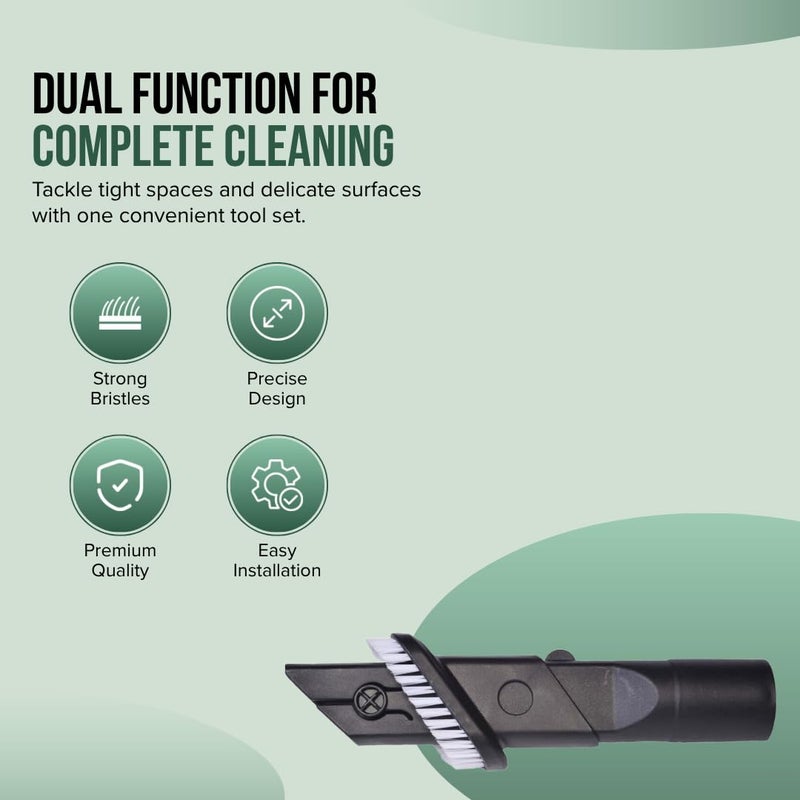 Selgo Replacement Combination Dusting Brush & Crevice Tool for Various Bissell Vacuum Cleaners - Image 2