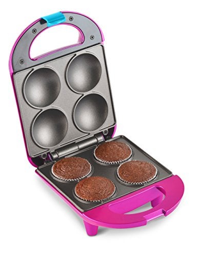 Disney Minnie Mouse Mini Cupcake Maker with Liners by Select Brands - Appliance for Convenient Baking - Small Kitchen Appliance with Nonstick Coating & Latching Handle - Cupcake Maker Kit with Manual - Image 2