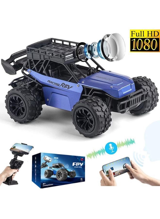 Generic - Fpv Remote Control Car | 2.4G RC Rechargeable Remote Control Racing Car | RC Car With 1080p Hd Fpv WiFi Camera Dual Voice conversation | Wireless  Dual Control With Remote & Phone | Rc truck crawler - Image 1
