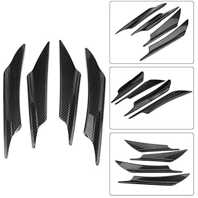 Raitron Front Bumper Lip, 4pcs Ront Splitter, Front Bumper Bumper Lip, for Car Maintenance Auto Repair Tools - Image 4