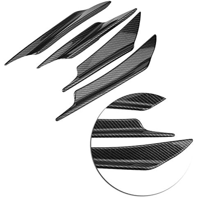 Raitron Front Bumper Lip, 4pcs Ront Splitter, Front Bumper Bumper Lip, for Car Maintenance Auto Repair Tools - Image 1