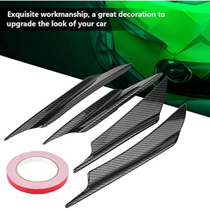 Raitron Front Bumper Lip, 4pcs Ront Splitter, Front Bumper Bumper Lip, for Car Maintenance Auto Repair Tools - Image 5