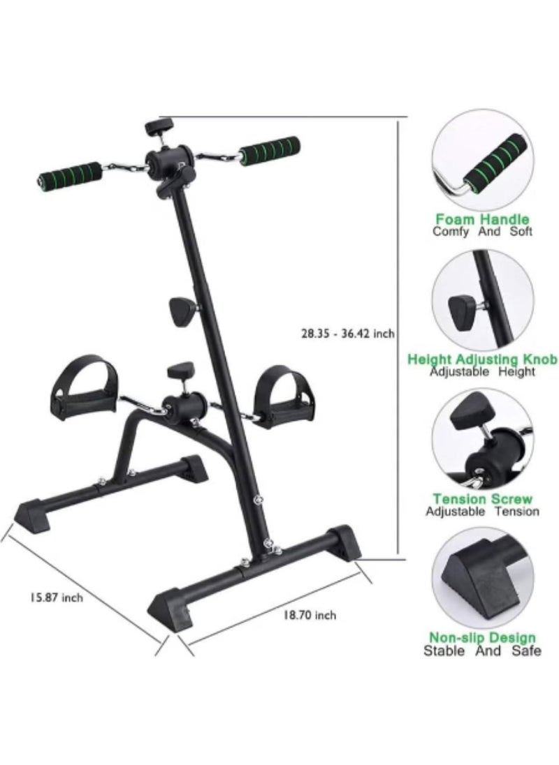 Rock Pow Pedal Exerciser Bike Hand Arm Leg and Knee Stroke Recovery Equipment for Seniors Elderly physical therapy sit exercise with Foot Massage Roller Hand Arm Leg & Knee Rehabilitation Training  - Image 2