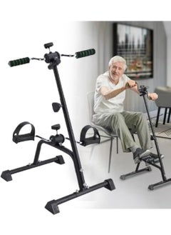 Rock Pow Pedal Exerciser Bike Hand Arm Leg and Knee Stroke Recovery Equipment for Seniors Elderly physical therapy sit exercise with Foot Massage Roller Hand Arm Leg & Knee Rehabilitation Training  - Image 1