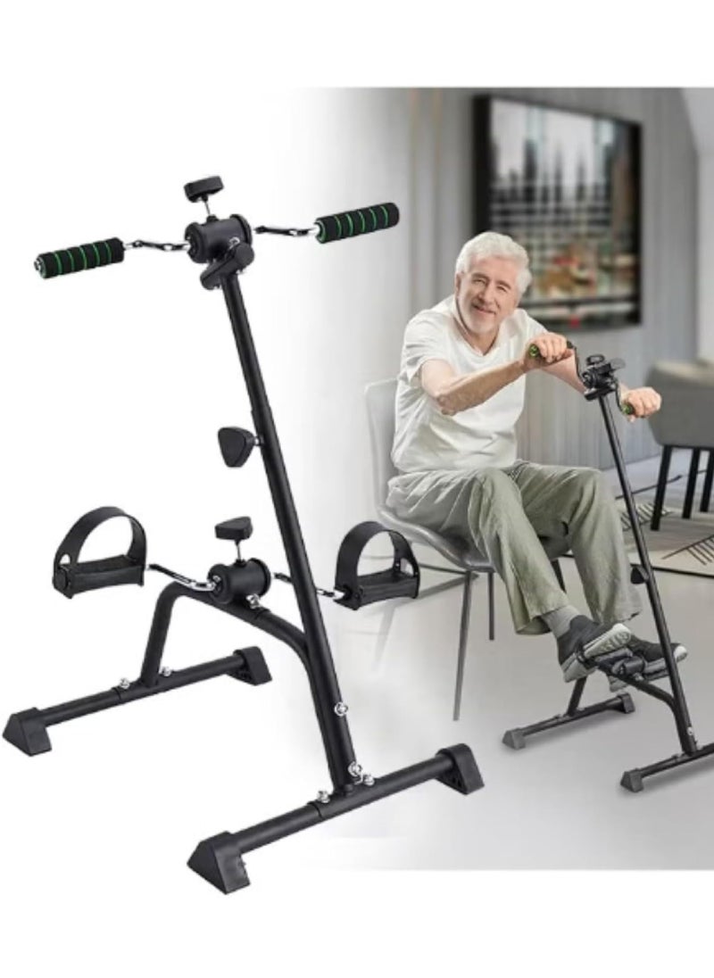 Rock Pow Pedal Exerciser Bike Hand Arm Leg and Knee Stroke Recovery Equipment for Seniors Elderly physical therapy sit exercise with Foot Massage Roller Hand Arm Leg & Knee Rehabilitation Training  - Image 1