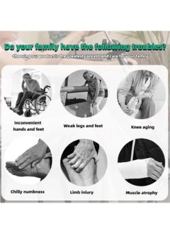Rock Pow Pedal Exerciser Bike Hand Arm Leg and Knee Stroke Recovery Equipment for Seniors Elderly physical therapy sit exercise with Foot Massage Roller Hand Arm Leg & Knee Rehabilitation Training  - Image 3