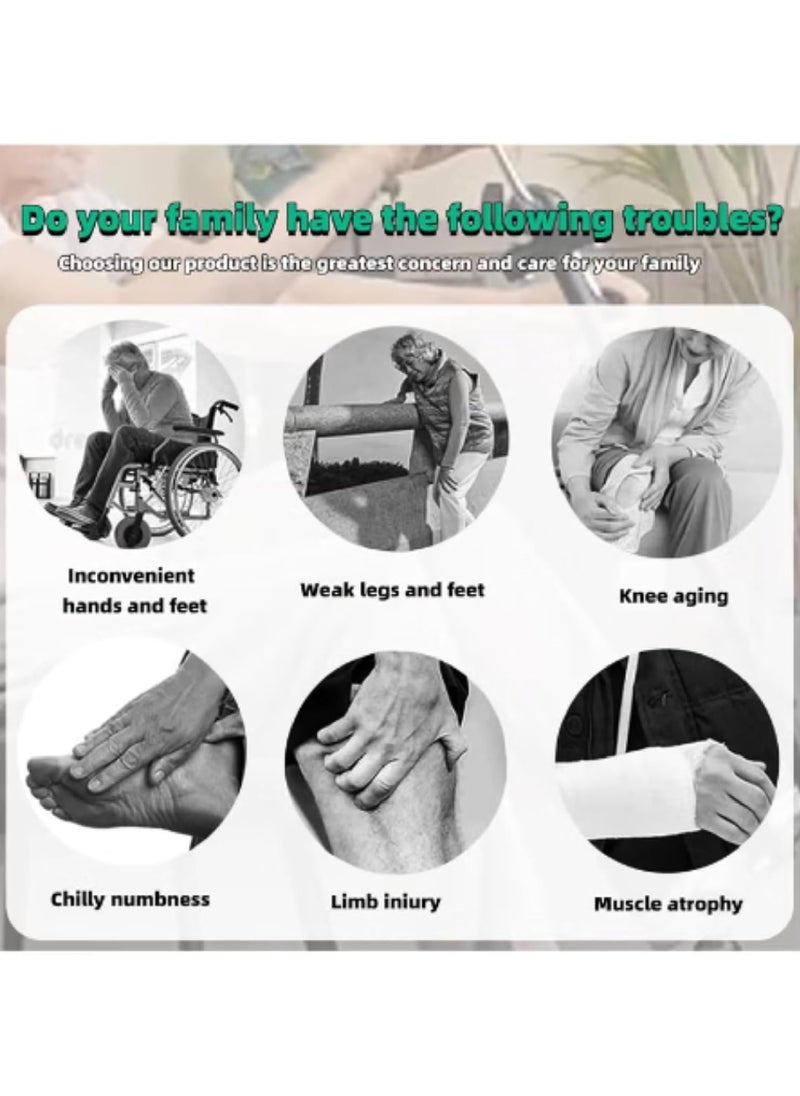 Rock Pow Pedal Exerciser Bike Hand Arm Leg and Knee Stroke Recovery Equipment for Seniors Elderly physical therapy sit exercise with Foot Massage Roller Hand Arm Leg & Knee Rehabilitation Training  - Image 3