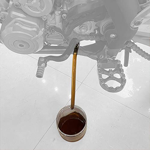 NICECNC أداة تصريف زيت التغيير من NICECNC باللون البرتقالي متوافقة مع KTM 125 250 300 400 500 525 530 SX SX-F EXC EXC-F XC XCF XCW TPI Six Days 1998-2022 وHusqvarna TE 125 150 250 300 449 FE 250 350 450، انظر التوافق - Image 3