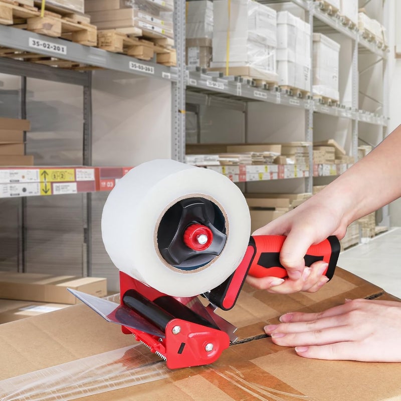 QILIMA Packing Tape Dispenser Gun 2" Light Seal Packing for Use Tape Dispenser Gun for Shipping, Moving, Carton and Box Sealing-Red - Image 5