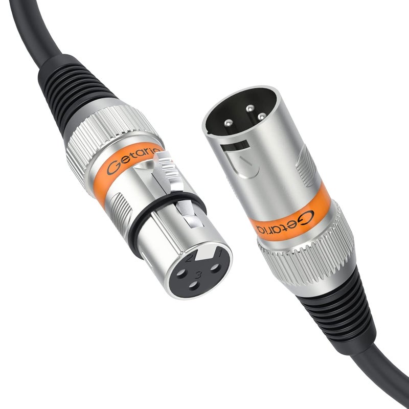 Getaria XLR Cable, 2-Pack 6ft Microphone Cable, 3 Pins XLR Male to Female Mic Cable Balanced XLR Microphone Cable for Mic Mixer,Recording Studio,Podcast - Image 1