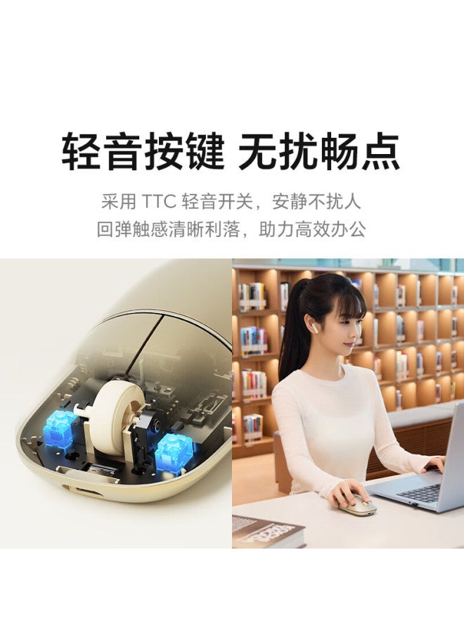 Honor Pick Rongyaoqinxuan Youo Ai Mouse, Wireless Ear Mouse Pro, Two-in Bluetooth Mouse And Headset, Active Noise Cancellation, Long Battery Life, For Office And Gaming, Starry Gray - Image 1