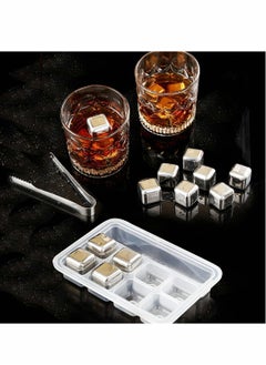KASTWAVE Ice Cubes Whiskey Stones – Reusable Stainless Steel Whiskey Stones – Chilling Stones for Your Favorite Beverage – Easy to Use Metal Stones Ideal for Scotch, Bourbon, and Irish Whiskey  - Image 4